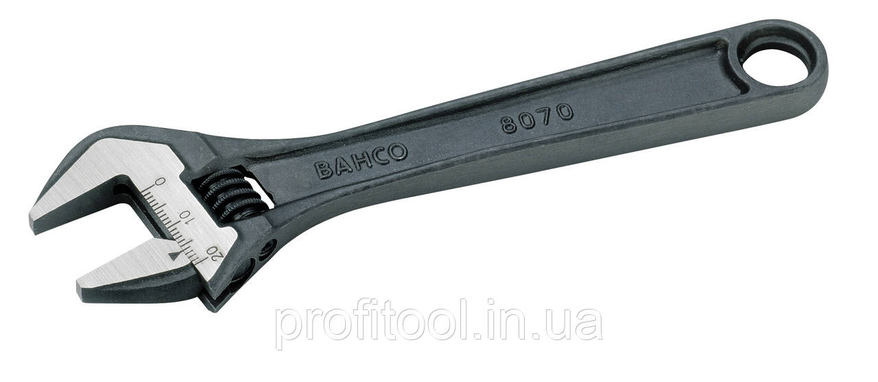 Ключ BAHCO розвідний зі шкалою; захоплення 27 мм; загартовані; кут 15 град (8071)