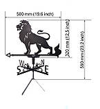 Флюгер Лев, флюгер на дах з металу 2 мм., фото 2