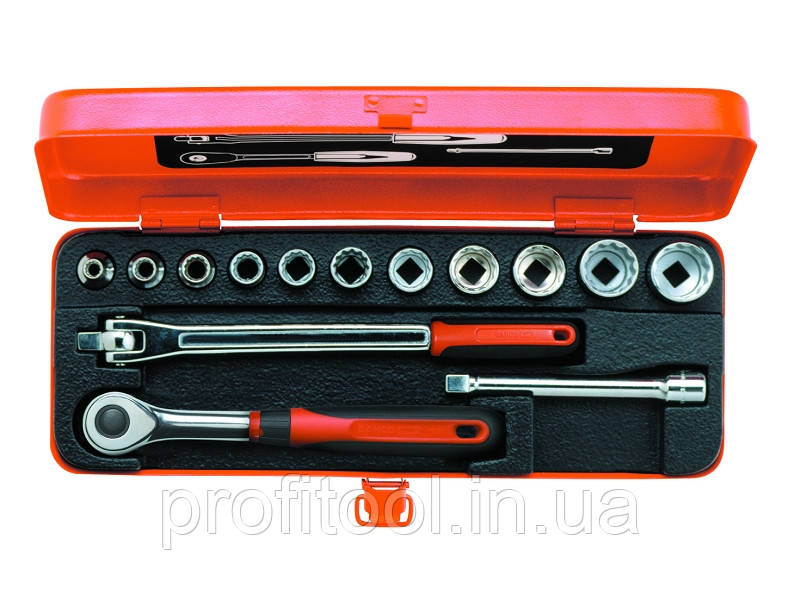 Набір головок торцевих BAHCO 3/8" 1/4-7/8"; ІЅО 1174; 14 шт (A7440DZE), фото 1