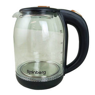 Електрочайник Rainberg RB-2218 Black 2200 Вт 2 л Чорний