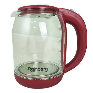 Електрочайник Rainberg RB-2218 Wine Red 2200 Вт 2 л Червоний