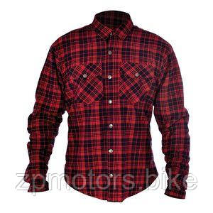 Мото сорочка, сорочка Oxford Kickback Shirt Checker Red/Blk XL tk420