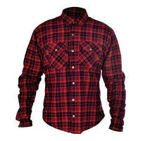 Мото сорочка, сорочка Oxford Kickback Shirt Checker Red/Blk XL tk420