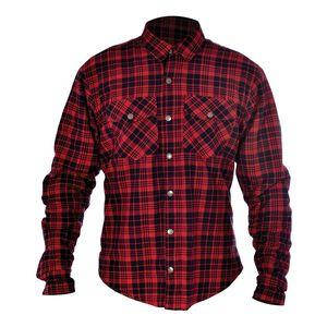 Мото сорочка, сорочка Oxford Kickback Shirt Checker Red/Blk XL