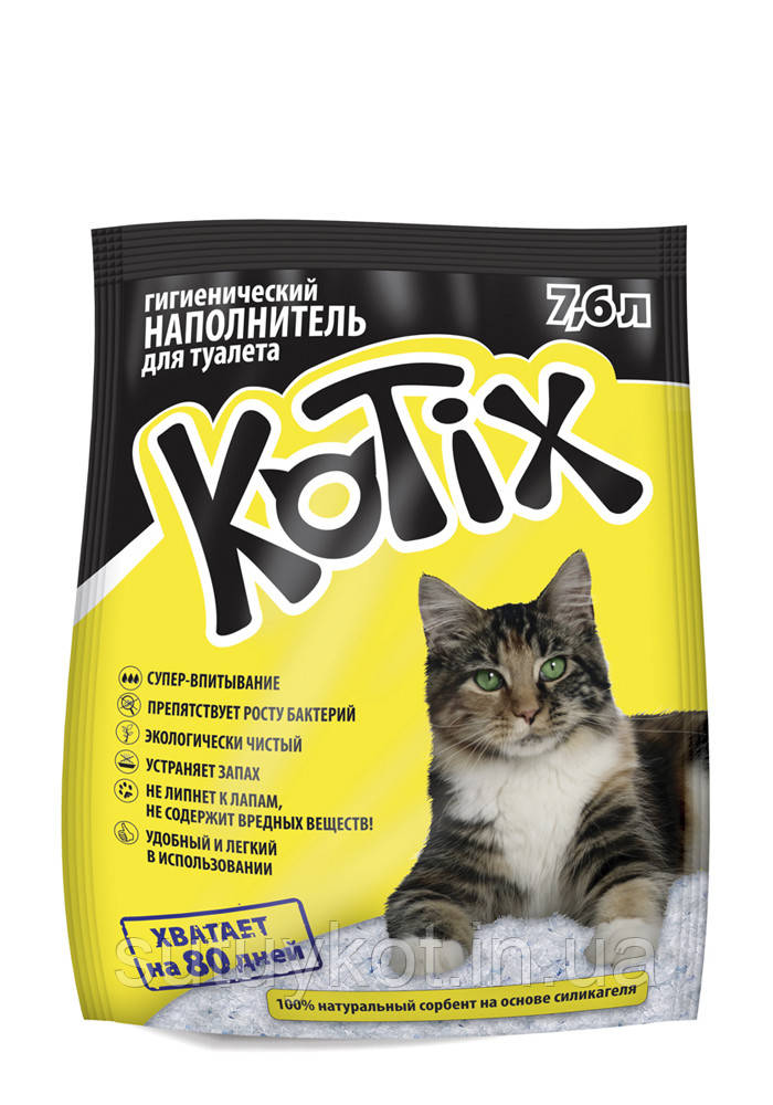 Kotix Котикс силикагелевий наповнювач, 7,6 л