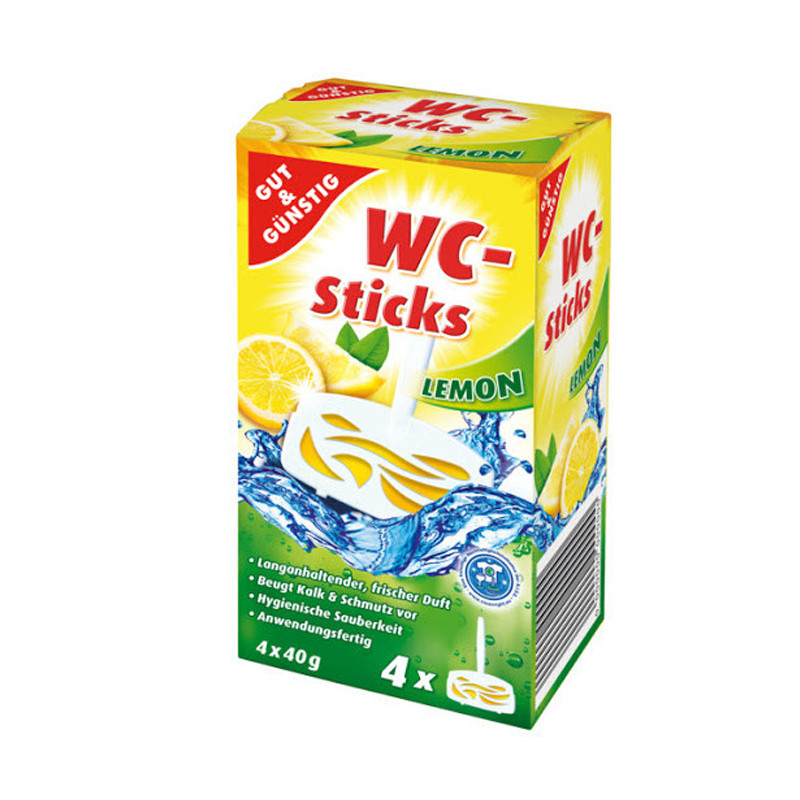 Гігієнічний блок для унітазу Gut & Gunstig WC Sticks Lemon 4 х 40 гр