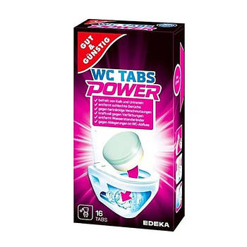 Таблетки для туалету Gut & Gunstig Power WC-Tabs 16 шт