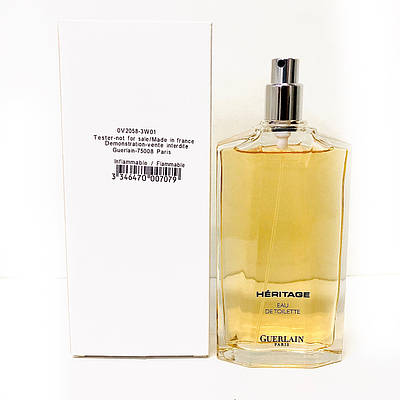 Туалетна вода чоловіча Guerlain Heritage 100 мл тестер оригінал, насичений пряний деревний аромат