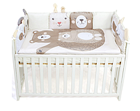 Постільний комплект Baby Veres Zoo beige 6 одиниць, фото 4