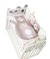Постільний комплект Baby Veres Zoo beige 6 одиниць, фото 5
