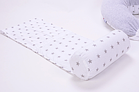 Подушка для годування Baby Veres Comfort Lux Velour stars grey 200х75 см, фото 4