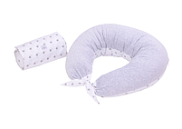 Подушка для годування Baby Veres Comfort Lux Velour stars grey 200х75 см, фото 5