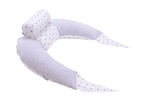 Подушка для годування Baby Veres Comfort Lux Velour stars grey 200х75 см, фото 7