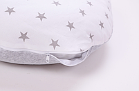 Подушка для кормления Baby Veres Comfort Velour stars grey 150х57 см, фото 4