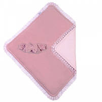 Конверт-ковдра для новонароджених Baby Veres Velour lace Dusty rose 80х80 см, фото 2