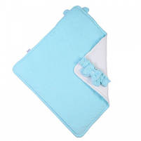 Конверт-ковдра з капюшоном Baby Veres Velour mint 80х80 см, фото 3