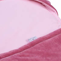 Конверт-ковдра з капюшоном Baby Veres Velour wild rose 80х80 см, фото 5