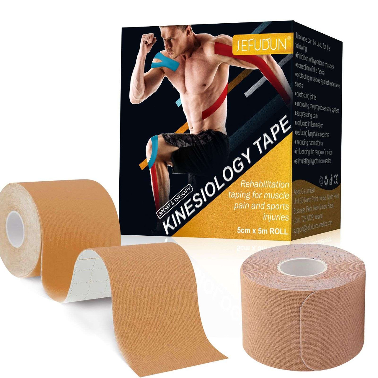 Кінезіотейп Sefudun Kinesiology Tape Sport & Therapy (5 см-5м)