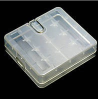 Пластиковий бокс для 4 акумуляторів 18650