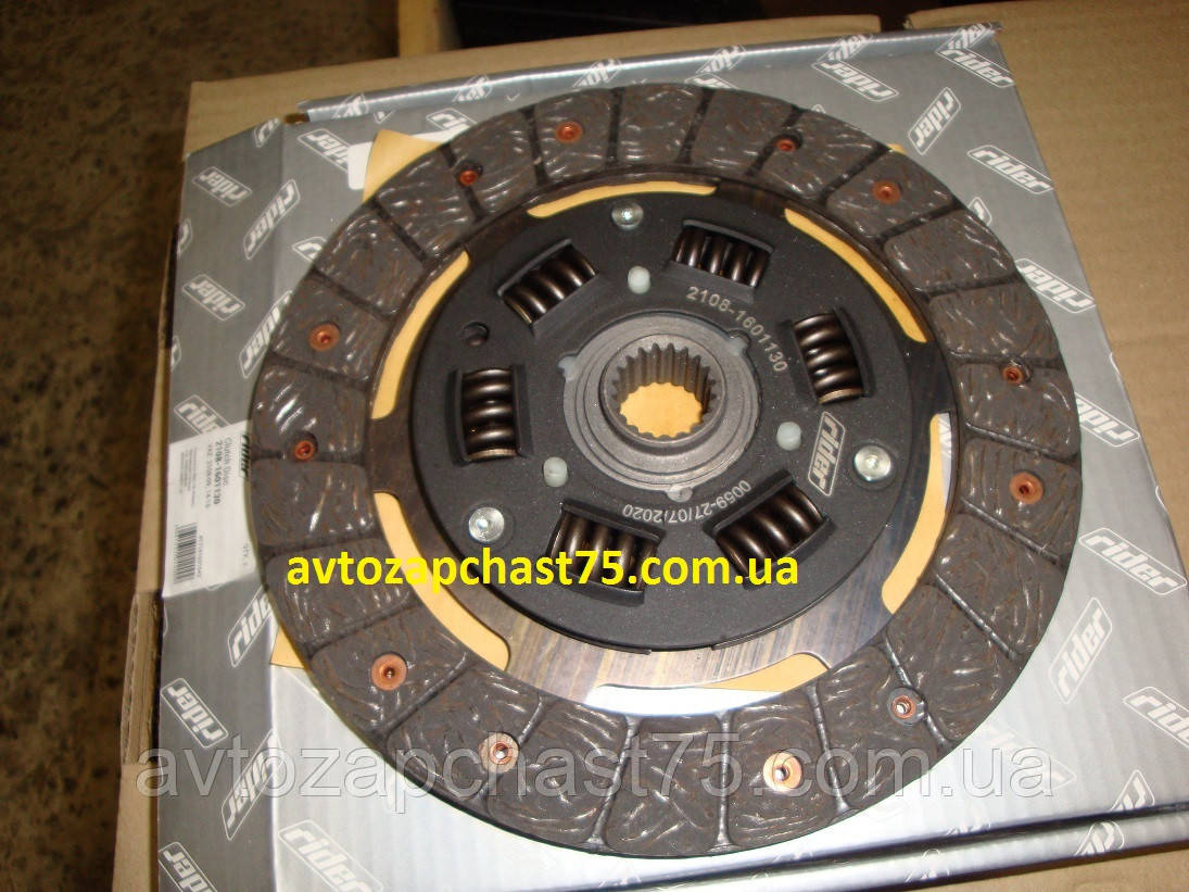 Диск зчеплення ваз 2108, 2109, 21099, 2113, 2114, 2115 (виробник Rider, Угорщина), фото 1