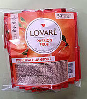 Чай Lovare Страстный фрукт 50 пакетов черный