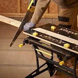 СТІЛ ДЛЯ МАЙСТЕРНІ РОЗКЛАДНИЙ STANLEY "FATMAX" 78 Х 74 Х 21,5 СМ, 2 РОБ. ВИСОТИ- 61 І 80 СМ, фото 3