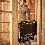 СТІЛ ДЛЯ МАЙСТЕРНІ РОЗКЛАДНИЙ STANLEY "FATMAX" 78 Х 74 Х 21,5 СМ, 2 РОБ. ВИСОТИ- 61 І 80 СМ, фото 5