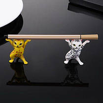 Тримач для ручок і олівців у формі котика Alitek Yellow, фото 4