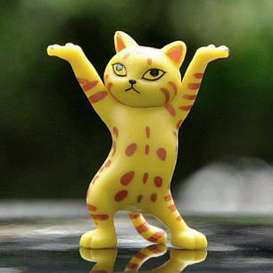 Тримач для ручок і олівців у формі котика Alitek Yellow, фото 2