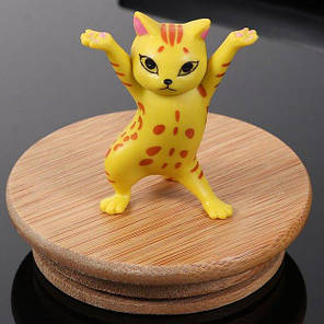 Тримач для ручок і олівців у формі котика Alitek Yellow, фото 1