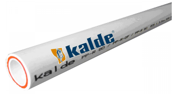 Труба поліпропіленова kalde гарячої води та опалення FIBER 25 PN20 WHITE, фото 1
