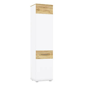 Пенал 500 V 1Д у вітальню Camilla Дуб Крафт Золотий/ Білий Матовий Blonski