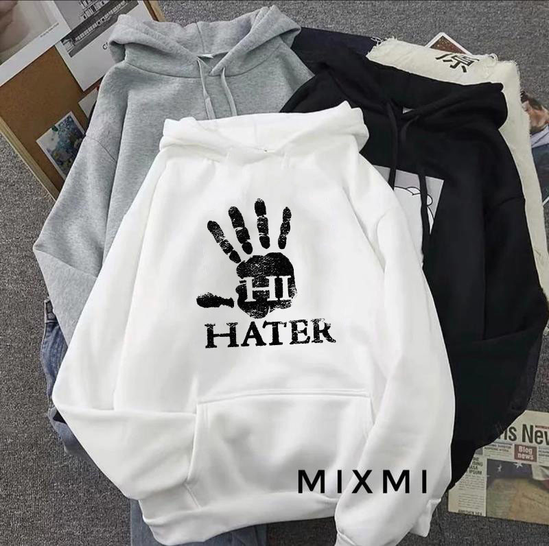 Стильна жіноча худі з принтом "HI HATER", привіт хейтер