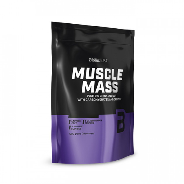 Гейнер Muscle Mass BioTech 1 кг Ваніль