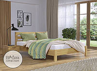 Ліжко дерев'яне двоспальне, з сосни D-009