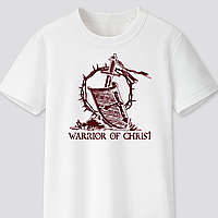 Футболка с христианским принтом Warrior of Christ, Воин Христа. FH-1