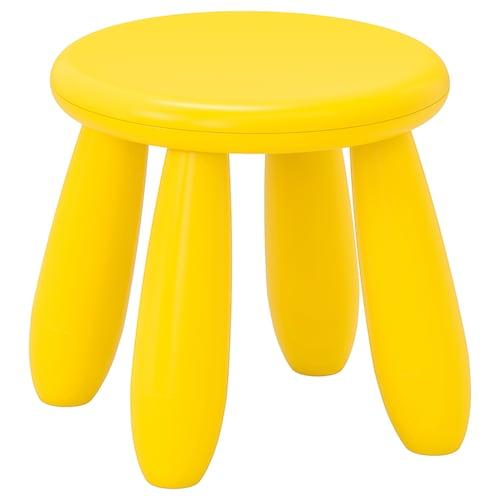 Табурет для дітей IKEA MAMMUT (ІКЕА МАММУТ). 20382324. Жовтий