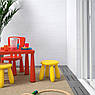 Табурет для дітей IKEA MAMMUT Жовтий 203.823.24, фото 3