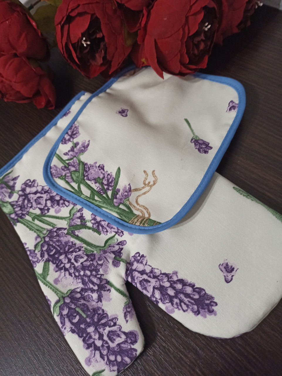 Набор прихватка+ рукавичка тефлоновая водоотталкивающая гидрофобная ...