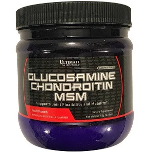 Для суглобів і зв'язок Ultimate Nutrition Glucosamine and Chondroitin and MSM (158 грам.), фото 1