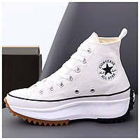 Женские кеды Converse Run Star Hike High Top White, белые кроссовки конверс ран стар хайк