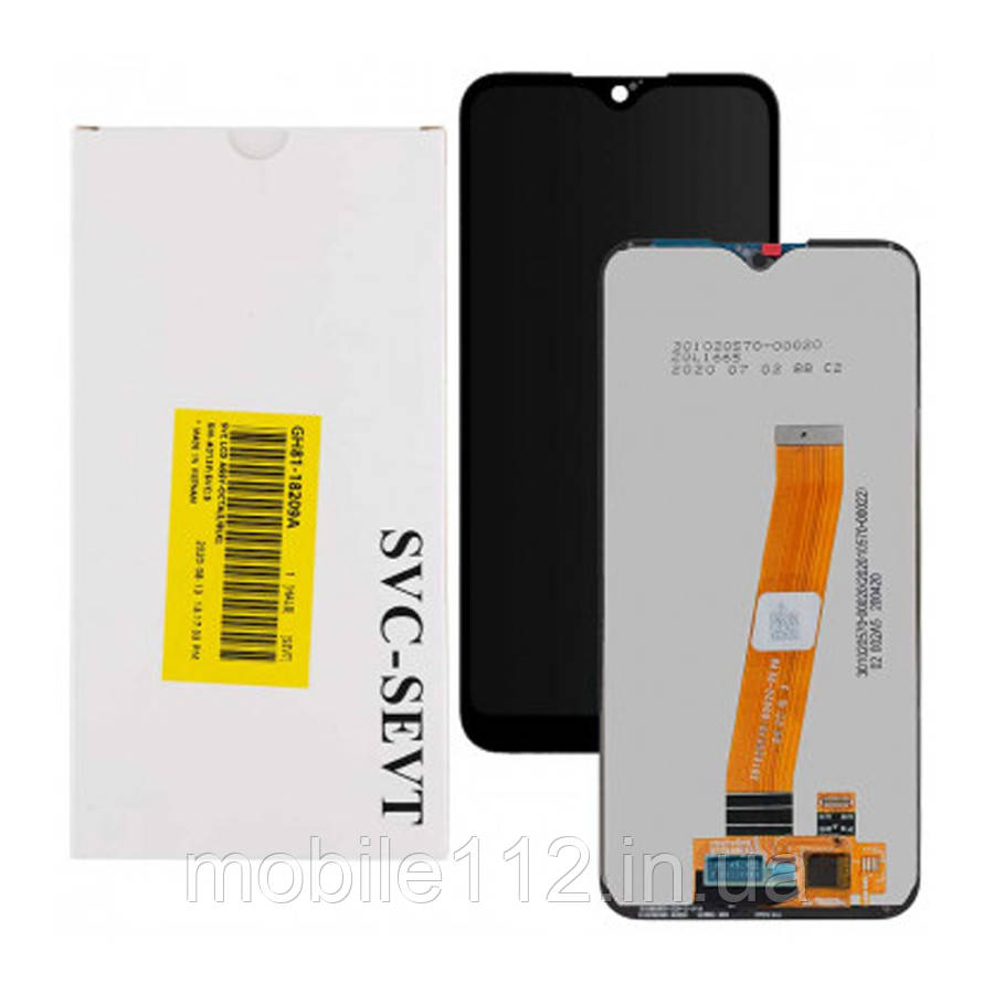 Екран (дисплей) Samsung Galaxy A01 A015, M01 M015 з тачскріном вузький роз'єм оригінал OEM SP