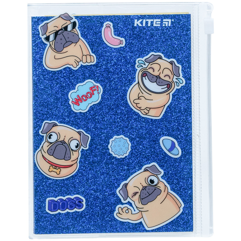 Блокнот силіконова обл., 80 л., Blue dogs