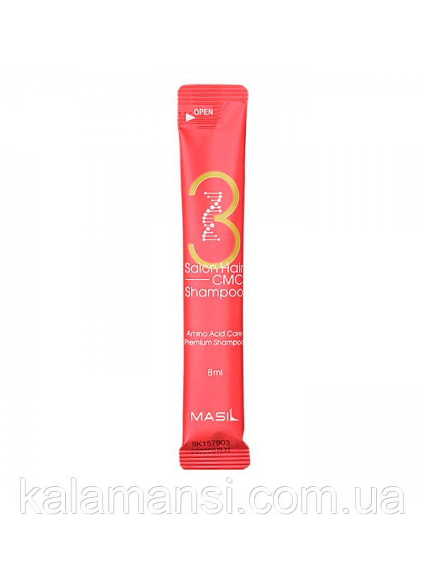 Відновлюючий шампунь з керамідами і колагеном Masil 3 Hair Salon CMC Shampoo 8 мл, фото 1