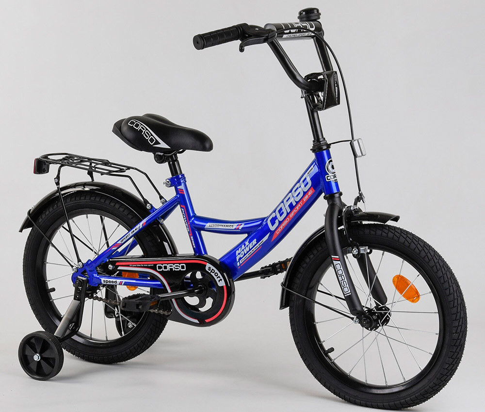 Велосипед дитячий 16 Corso MAX Power CL-16401 синій, фото 1