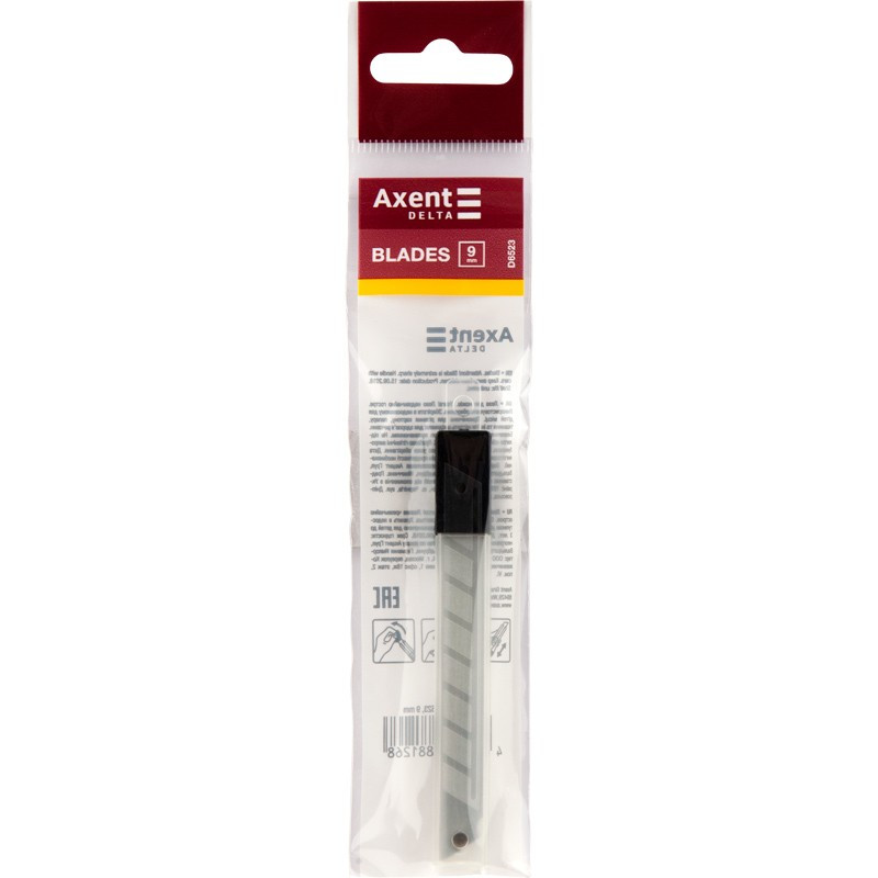 Леза для канцелярського ножа Axent Delta 9мм 10шт