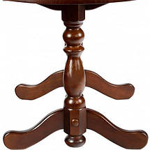 Стіл кухонний розкладний столик дерев`яний овальний  обідні столи на кухню в вітальню кімнату Гірне 5 120(160)х80 см, фото 3