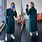Жіноче двобортне пальто кашемірове, 42-46, сірий, пудра, пляшка, баклажан, хакі, фото 10