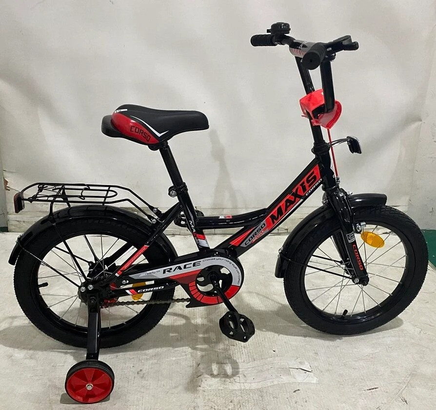 Велосипед детский 16 Corso MAXIS 16324 черно-красный - фото 2 - id-p1567453922