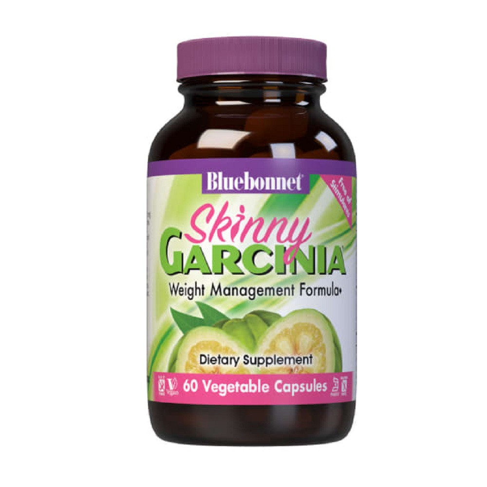 Гарцинія, Формула керування вежем, Bluebonnet Nutrition, Skinny Garcinia, 60 вегетаріанських капсул